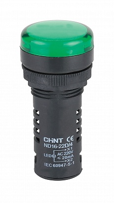 CHINT Индикатор ND16-22D/2 зеленый AC/DC230В (R)