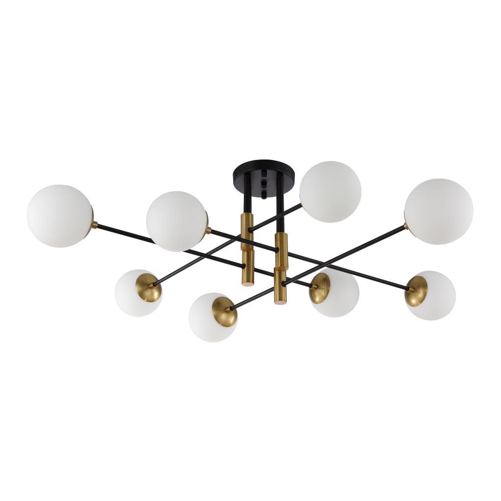Люстра на штанге Crystal Lux FIDEL PL8 BLACK