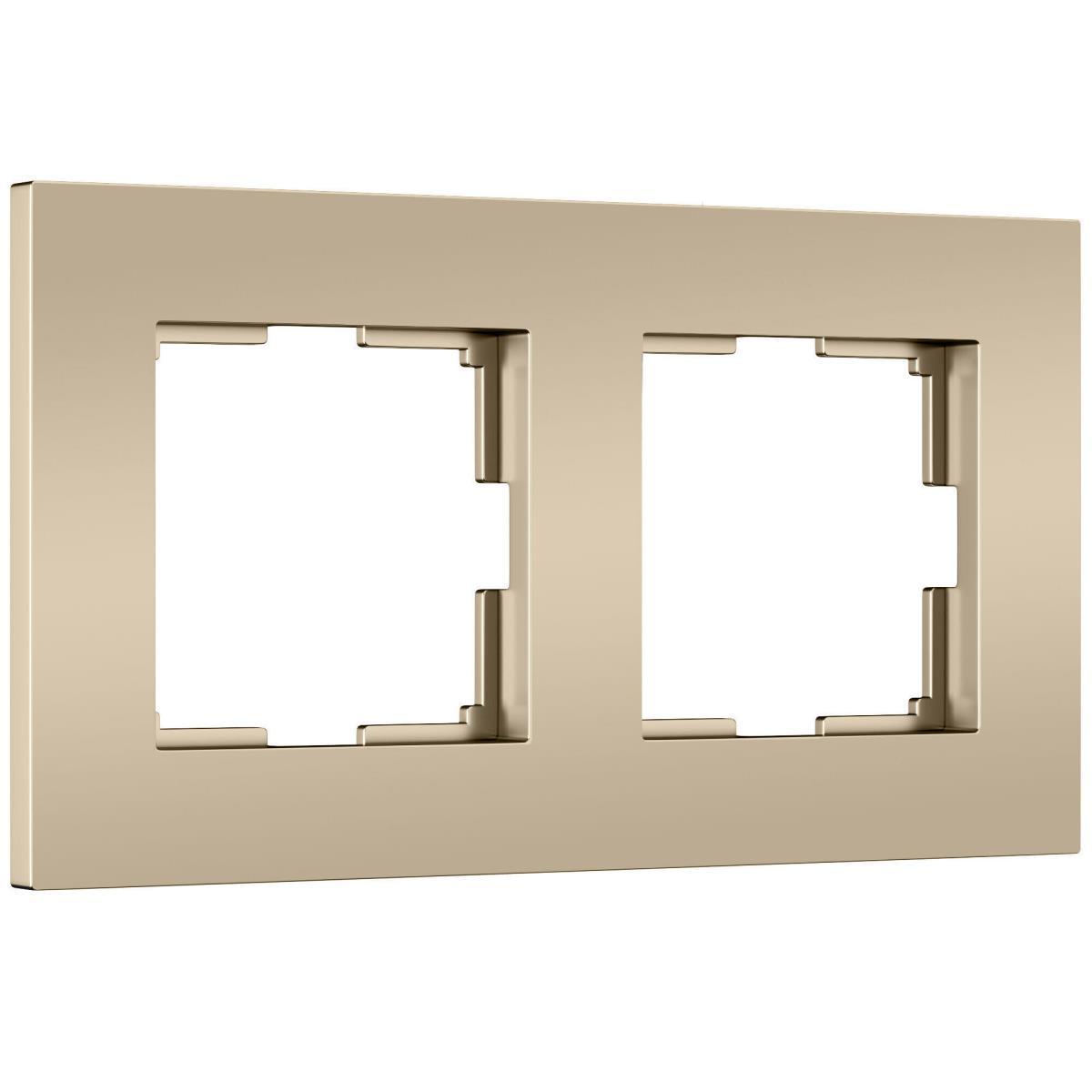 Рамка на 2 поста Werkel Slab шампань софт W0022911 4690389218378