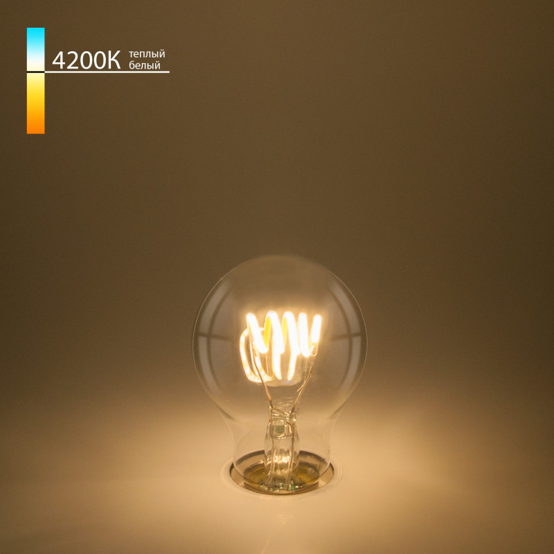 Светодиодная лампа Elektrostandard Classic FD 6W 4200K E27 (A60 спираль прозрачный) (