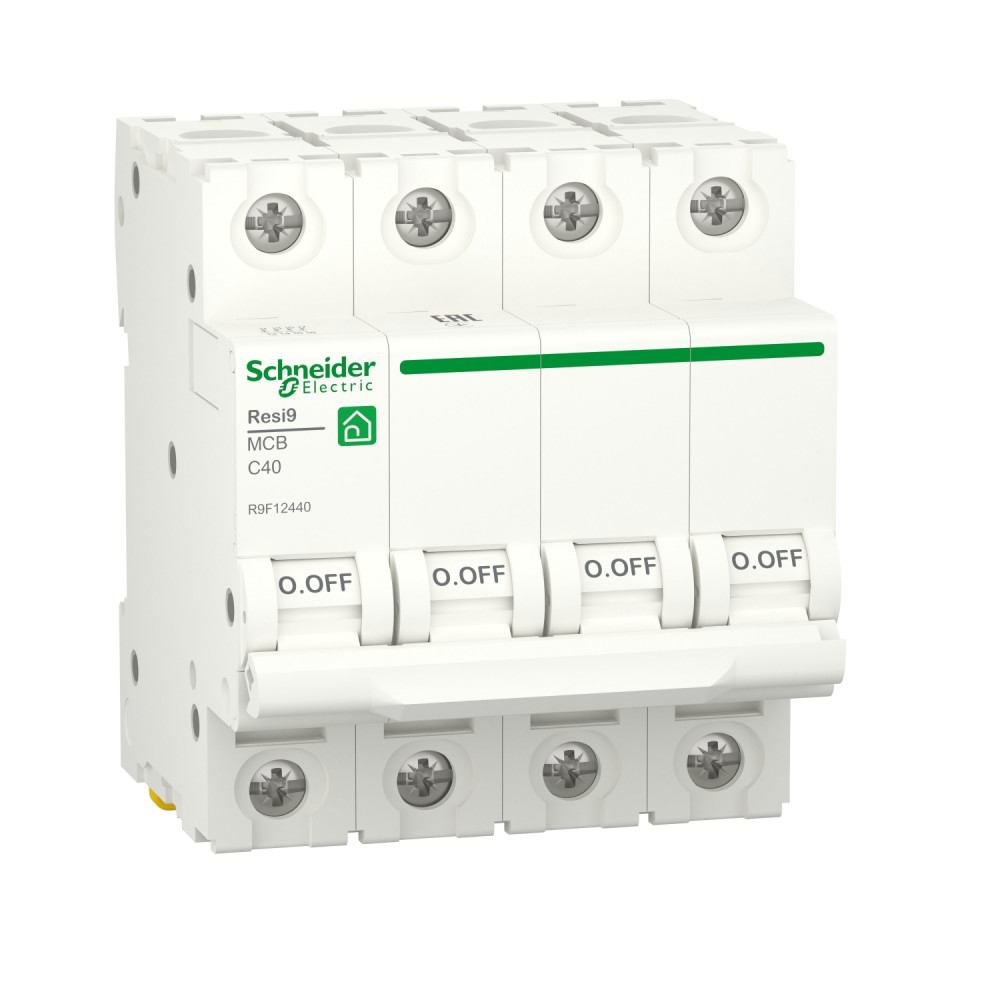 Schneider Electric RESI9 Автоматический выключатель (АВ) С 40А 4P 6000A
