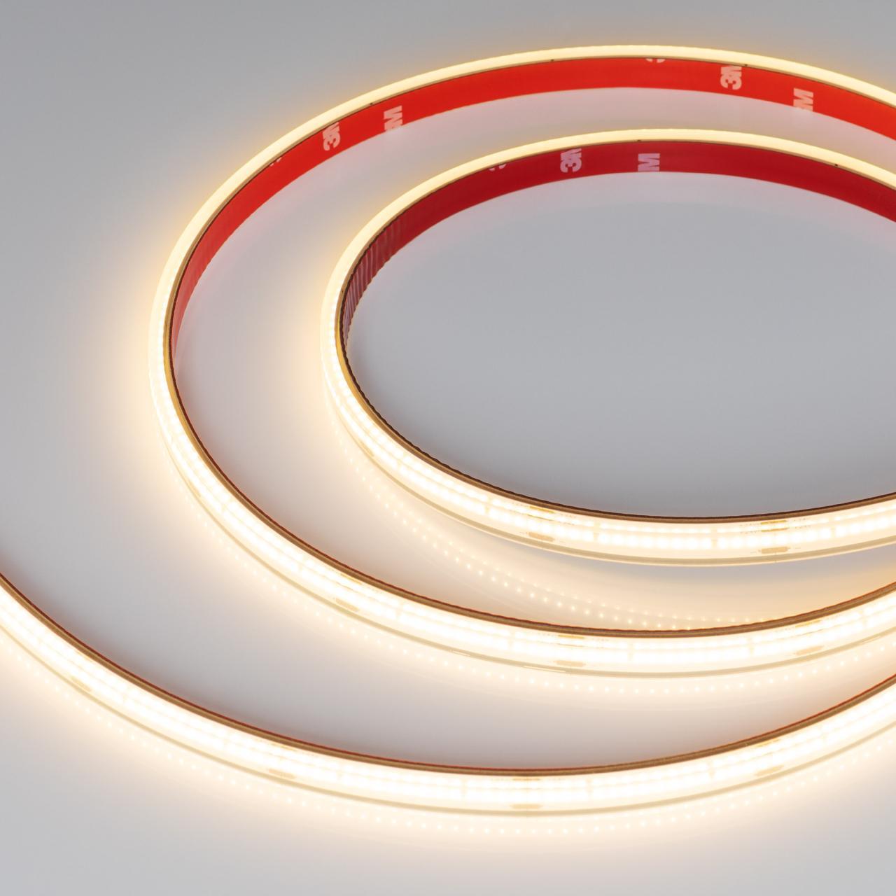Светодиодная влагозащищенная лента Arlight 10W/m 320Led/m CSP теплый белый 5M герметичная CSP-PFS-X320-10mm 24V Warm2700 045053