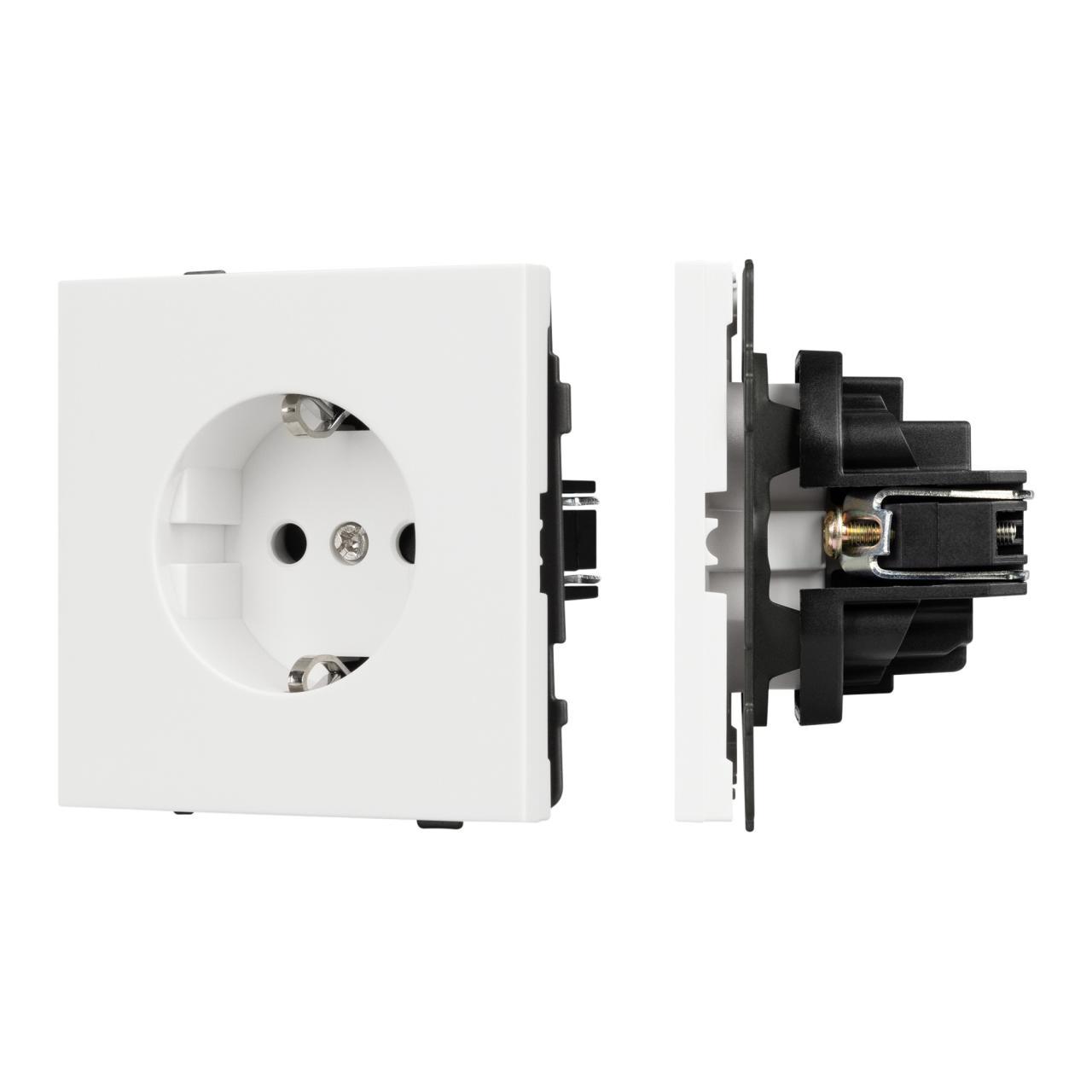 Механизм электрической розетки SCT-TENDO-MEU1-SFPL-WH (230V, 16A) Arlight 054641