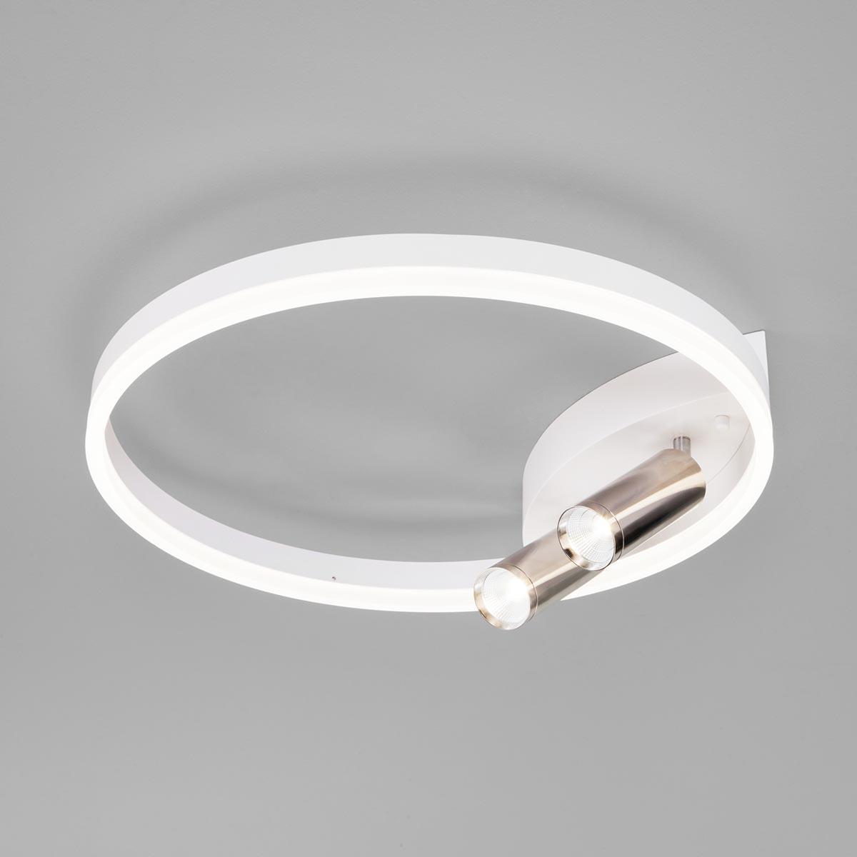 Потолочная светодиодная люстра Eurosvet Luminari 90247/3 белый/хром Smart