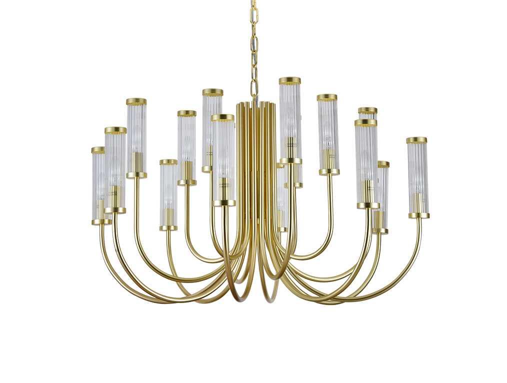 Подвесная люстра Newport 4558+4+4/C mat.gold