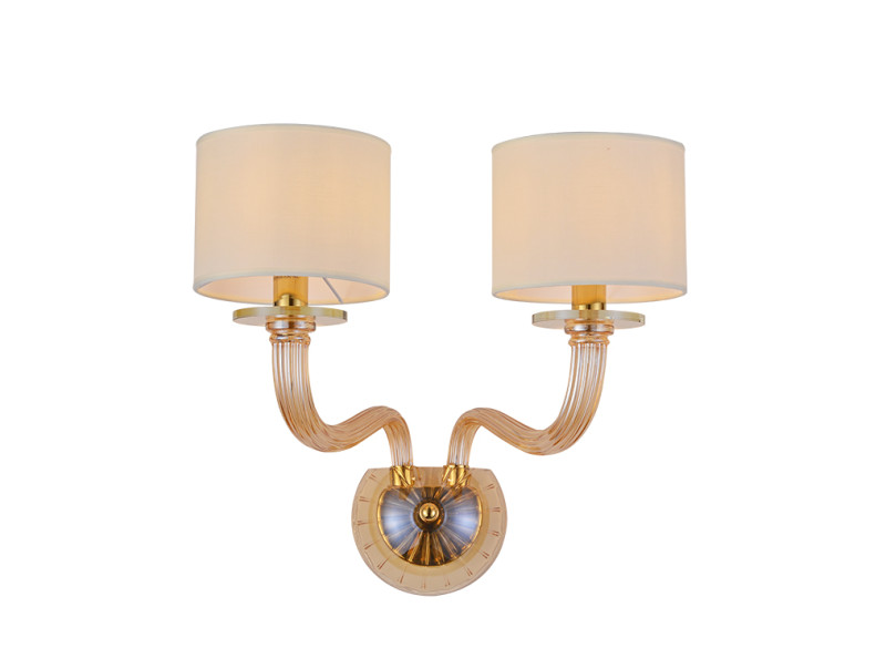 Бра Newport 8682/A gold polished amber