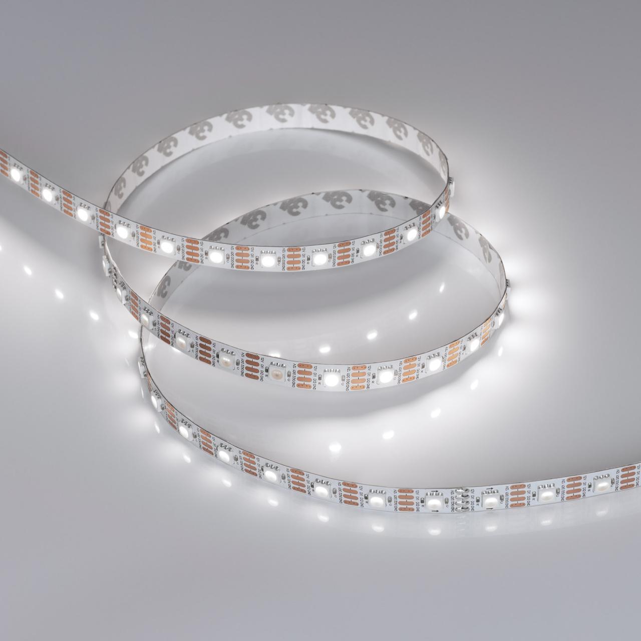 Светодиодная лента Arlight 9,3W/m 60LED/m 5060SMD холодный белый 5M SPI-B60-10mm 12V White6000-PX1-RAM 037829
