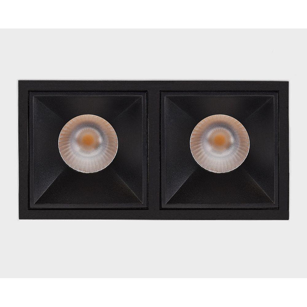 Встраиваемый светильник Italline IT06-6020 black 4000K - 2 шт. + IT06-6022 black