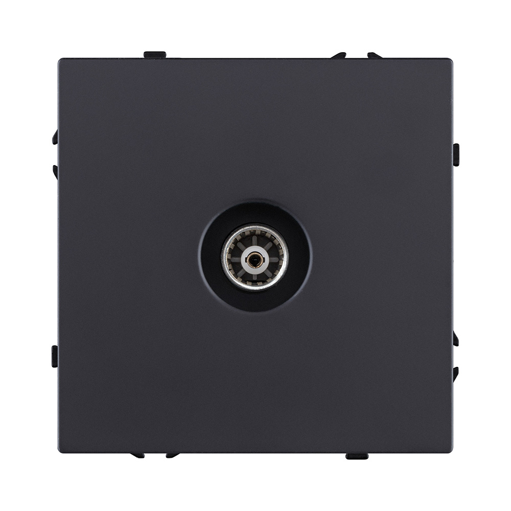 Розетка TV, черный матовый Kollinger Eclipse EC-020BK