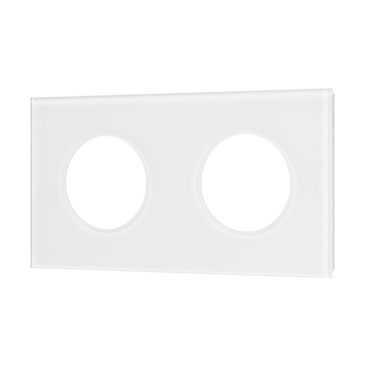 Рамка стеклянная FRM-GLARE-GC-2-WH Arlight 043835