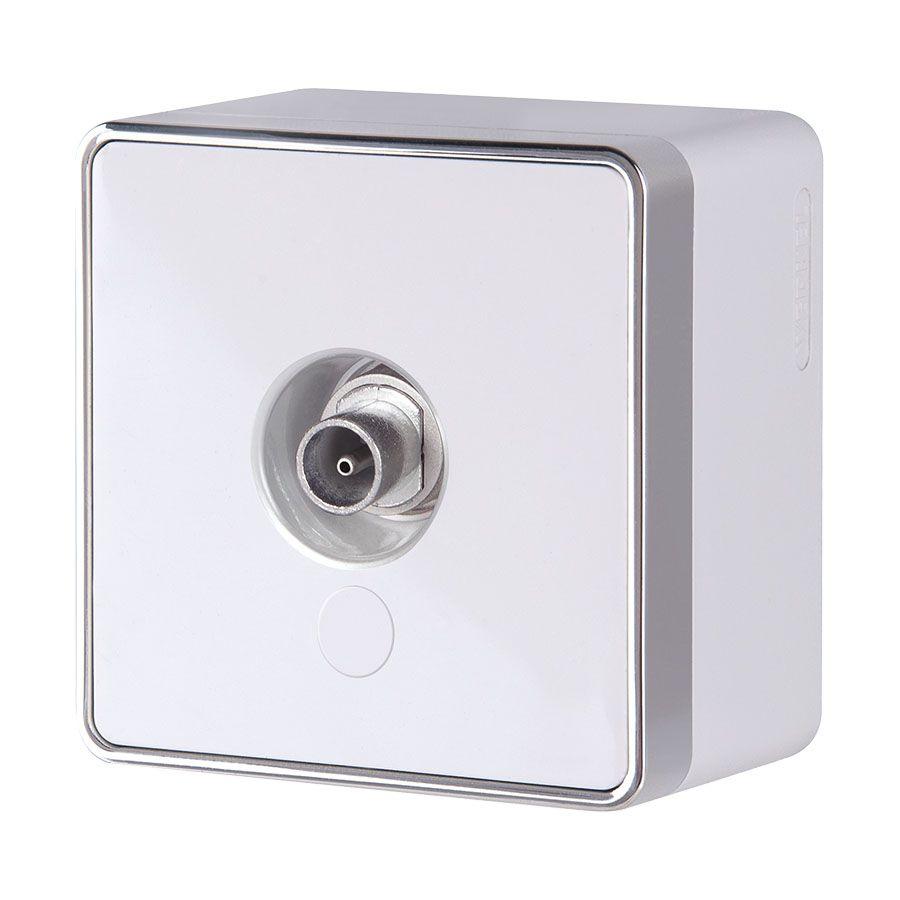 ТВ-розетка оконечная Werkel Gallant белая W5083001 4690389164712