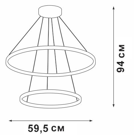 Каскадная люстра Vitaluce V04600-13/2S