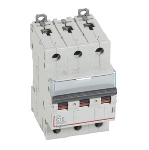Legrand DX3 Автоматический выключатель 3P 10A (С) 10kA/16kA