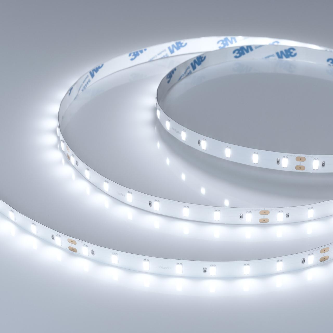 Светодиодная лента Arlight 14,4W/m 64LED/m 5630SMD холодный белый 5M Ultra-C64-10mm 24V White6000 037457