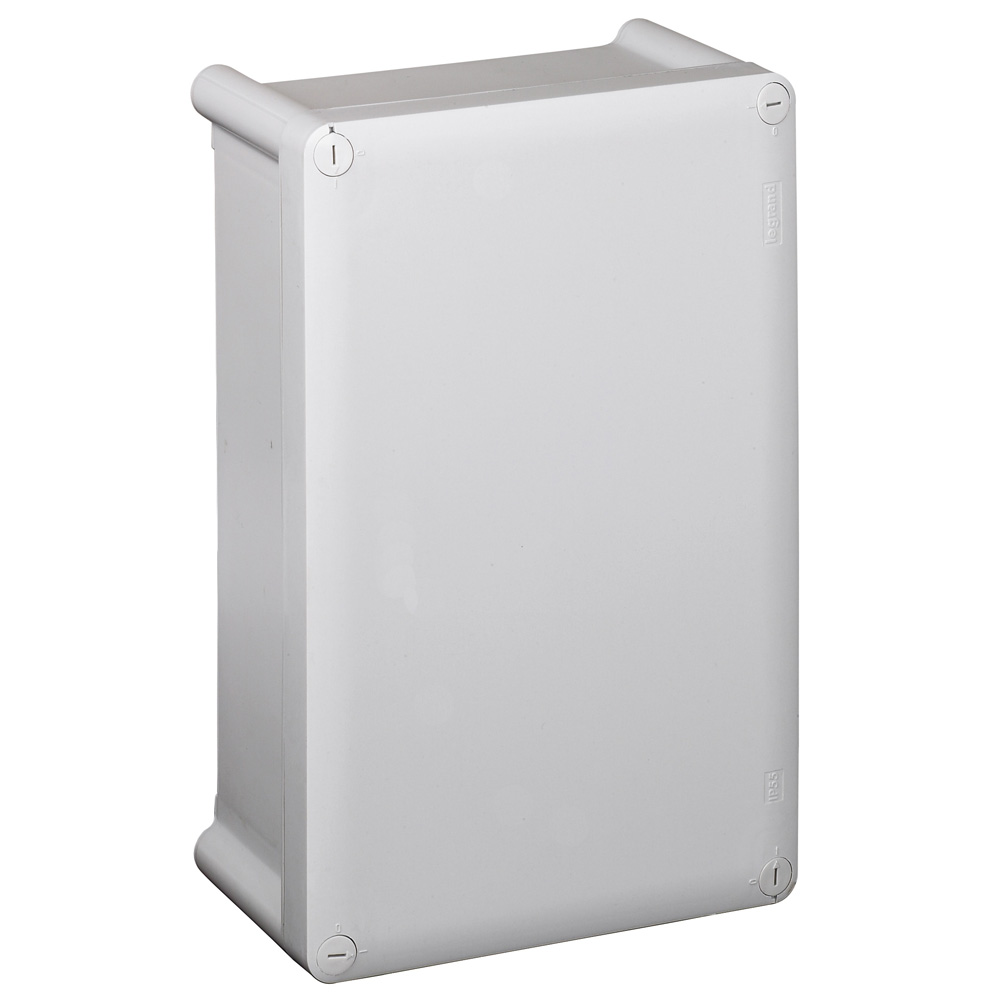 Legrand Коробка промышленная пластиковая IP55 IK07 RAL 7035 180x140x86 мм сплошная крышка