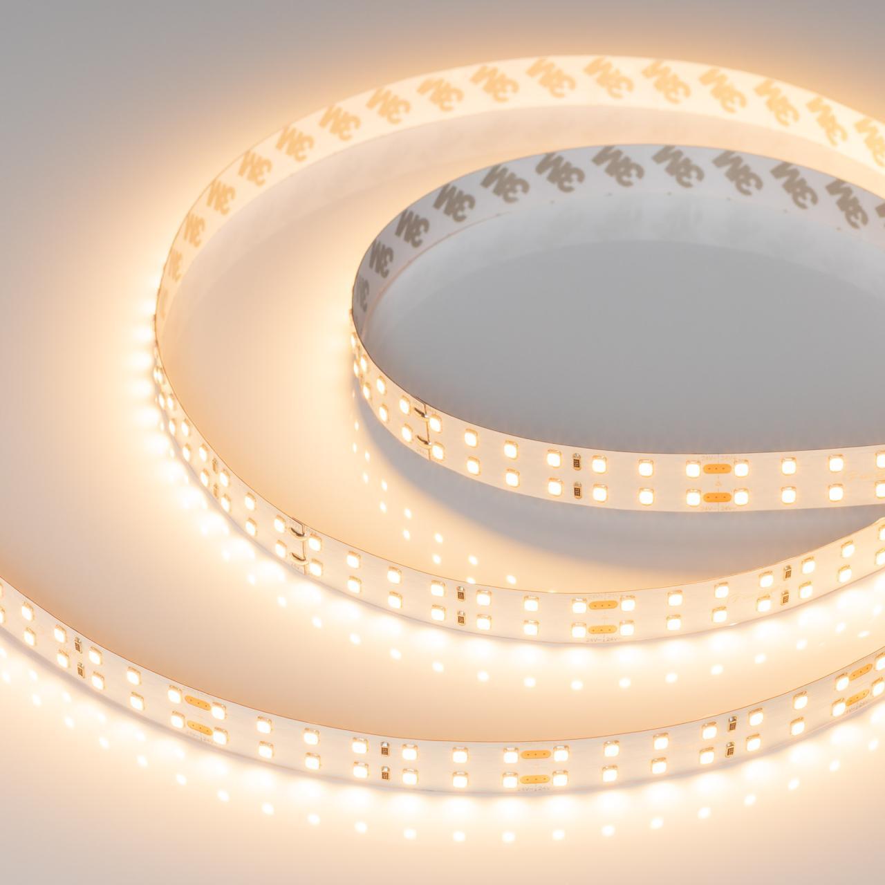 Светодиодная лента Arlight 20W/m 196LED/m 2835SMD теплый белый 5M 025153(2)