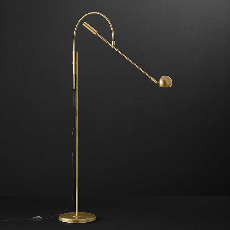 Торшер Imperium Loft Restoration Hardware Orbiter Ii Task Floor Brass 156513-22