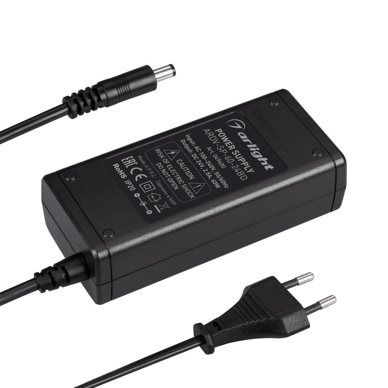 Блок питания ARDV-SP-60-24BD (24V, 2.5A, 60W) Arlight 049400