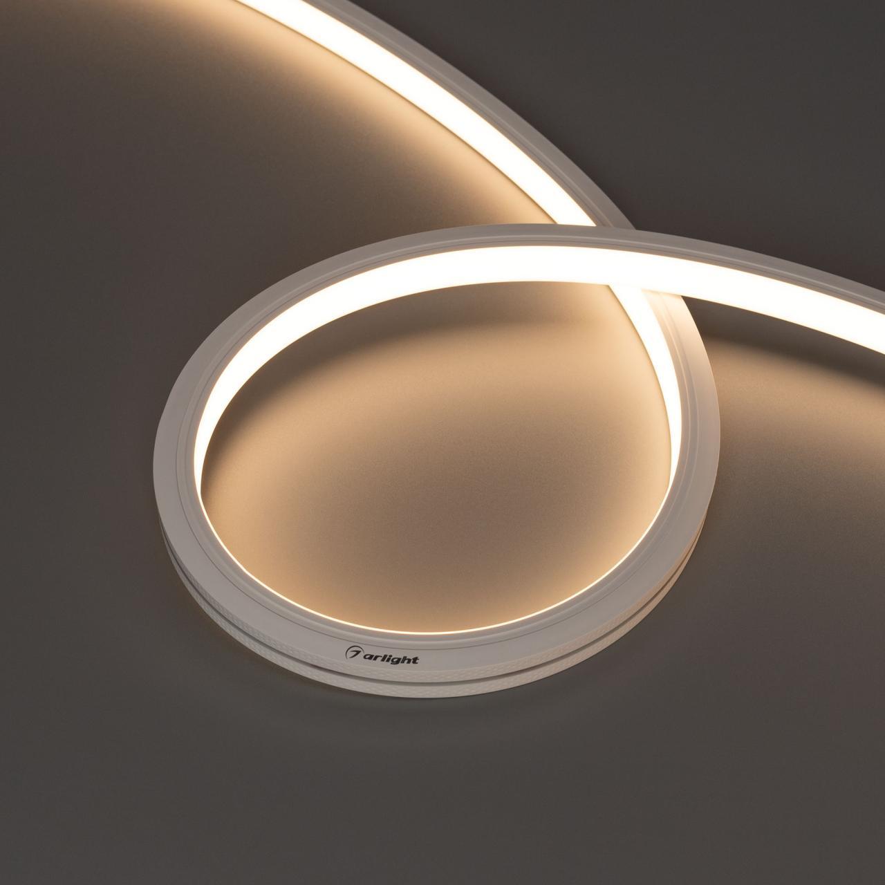 Гибкий неон Arlight 9,6W/m 140LED/m 2835SMD теплый белый 5M Moonlight-Top-A140-13x12mm 24V Warm3000 027947(1)