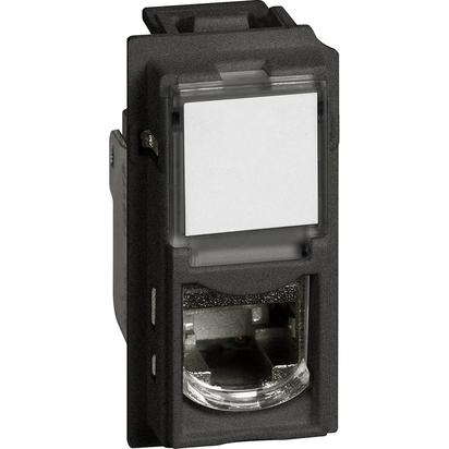 BT Living now Черный Розетка компьютерная RJ45 cat6 UTP 1 мод
