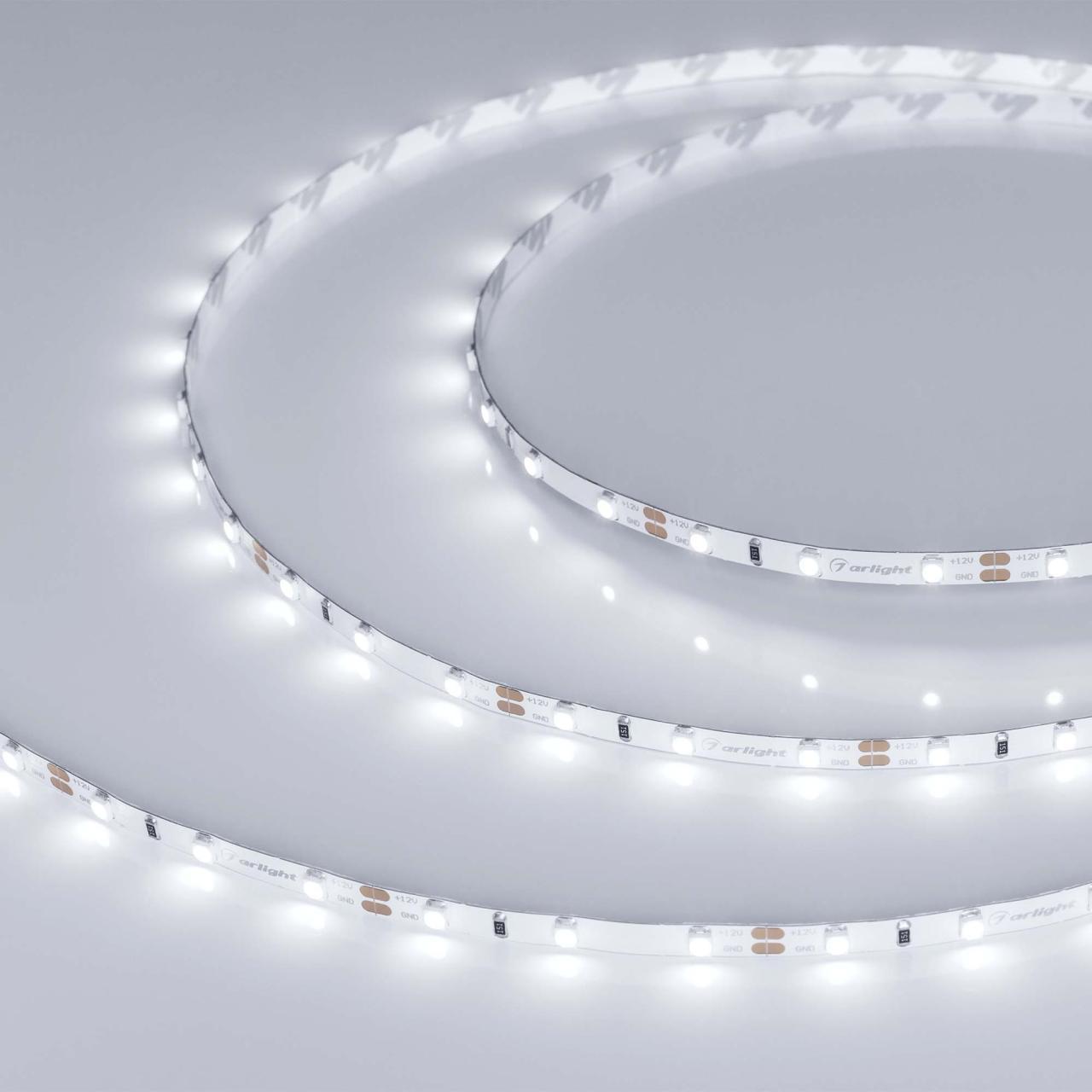 Светодиодная лента Arlight 4,8W/m 60LED/m 2835SMD холодный белый 5M 028612(2)