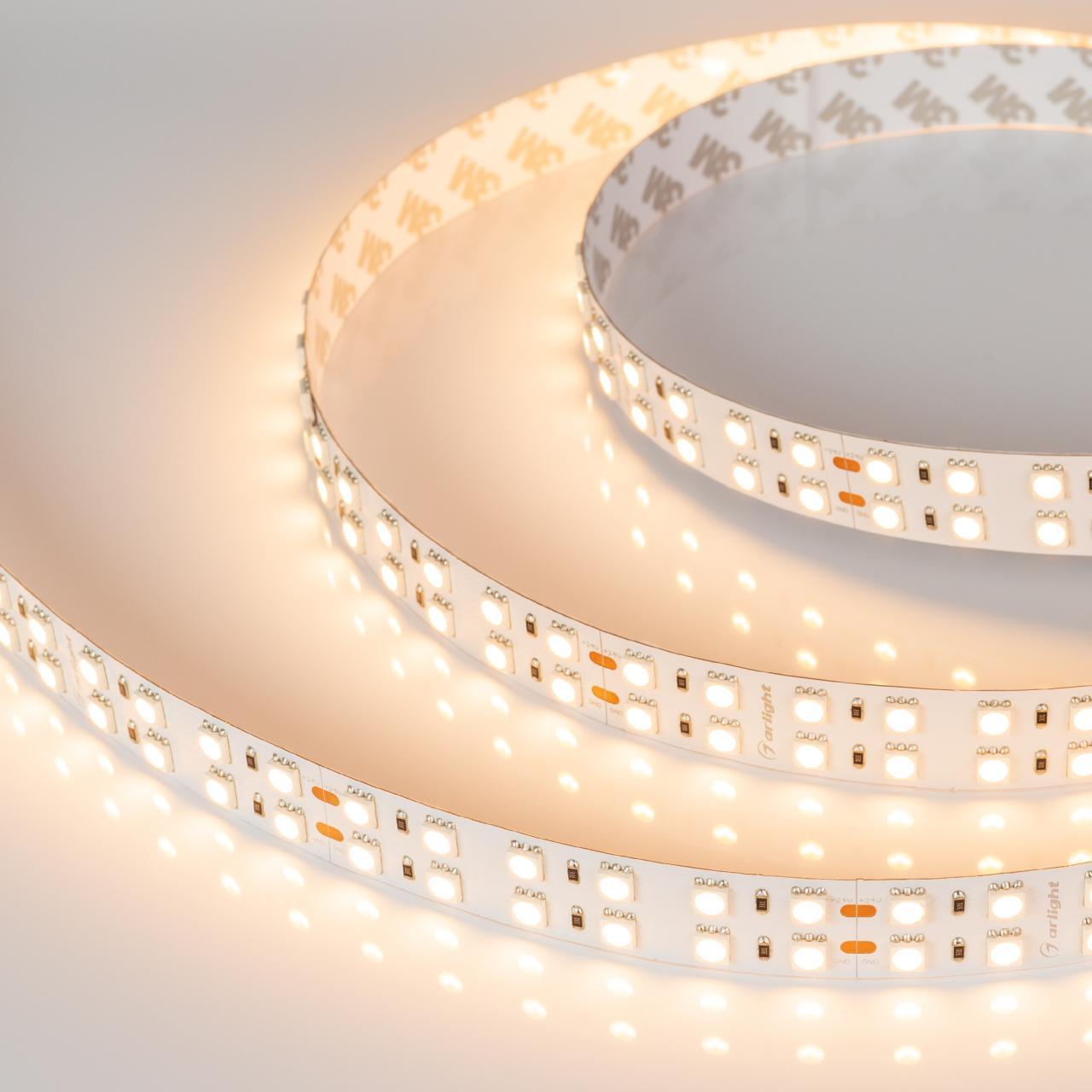 Светодиодная лента Arlight 34,4W/m 144LED/m 5060SMD теплый белый 5M 012443(1)
