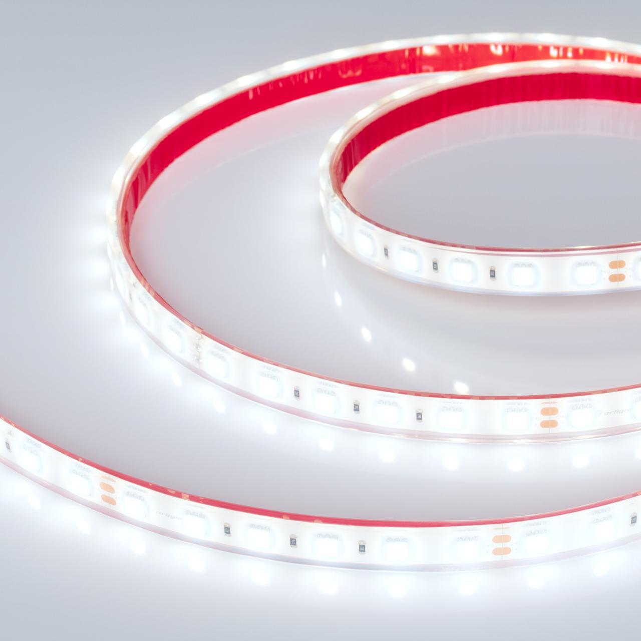 Светодиодная влагозащищенная лента Arlight 14,4W/m 60LED/m 5060SMD холодный белый 5M 036443