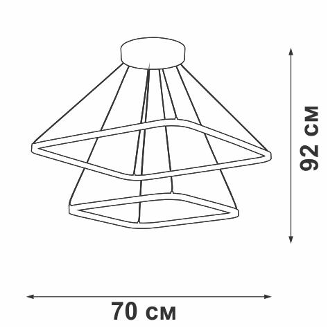 Каскадная люстра Vitaluce V04617-13/2S