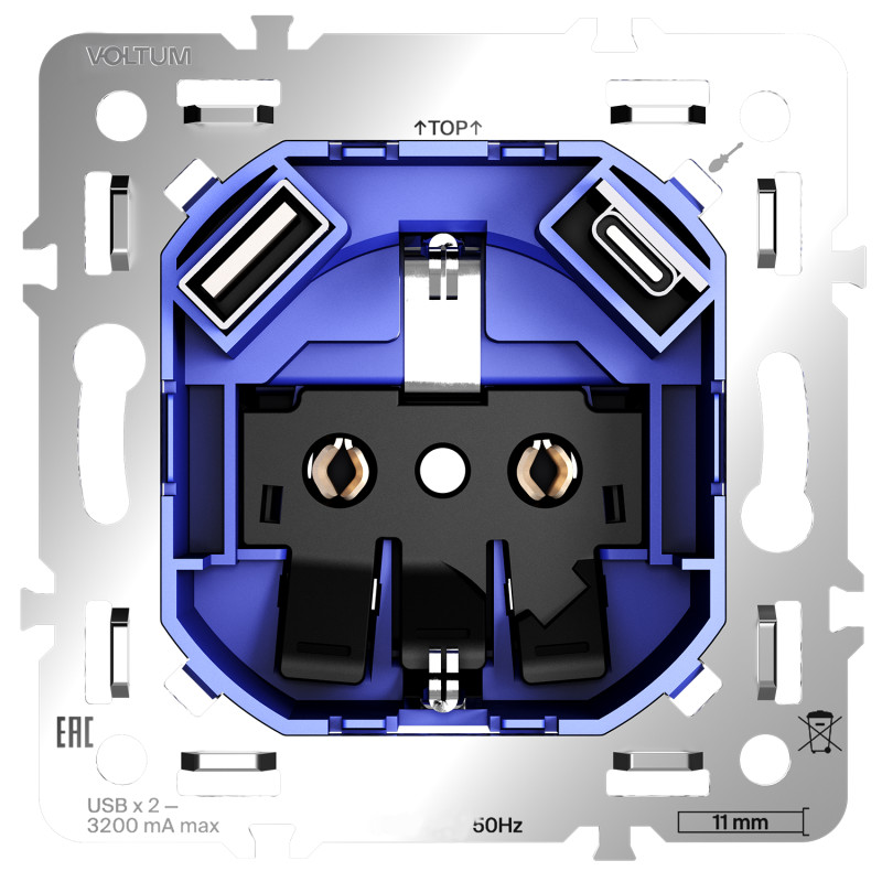Розетка VOLTUM VLS0405M
