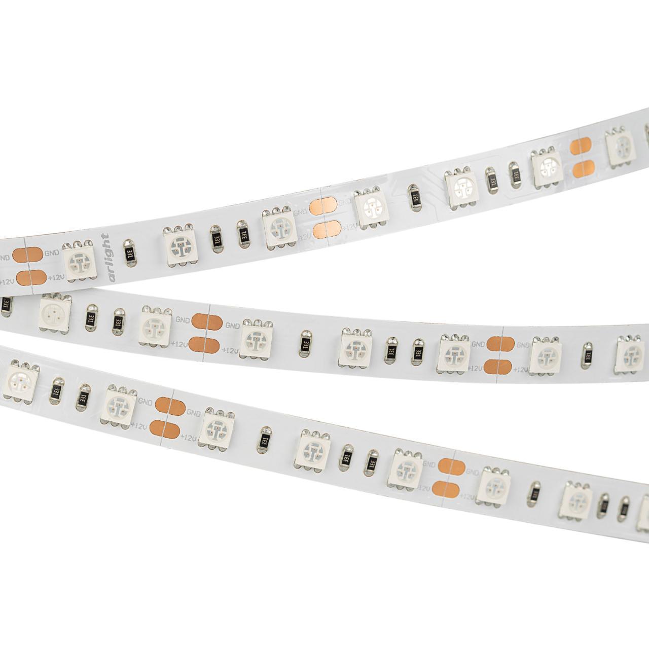 Светодиодная лента Arlight 4W/m 60Led/m 5060SMD синий 5M RT-B60-10mm 12V Blue 012336(3)