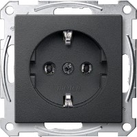 Schneider Electric Merten SM Антрацит Розетка с/з безвинт.зажим