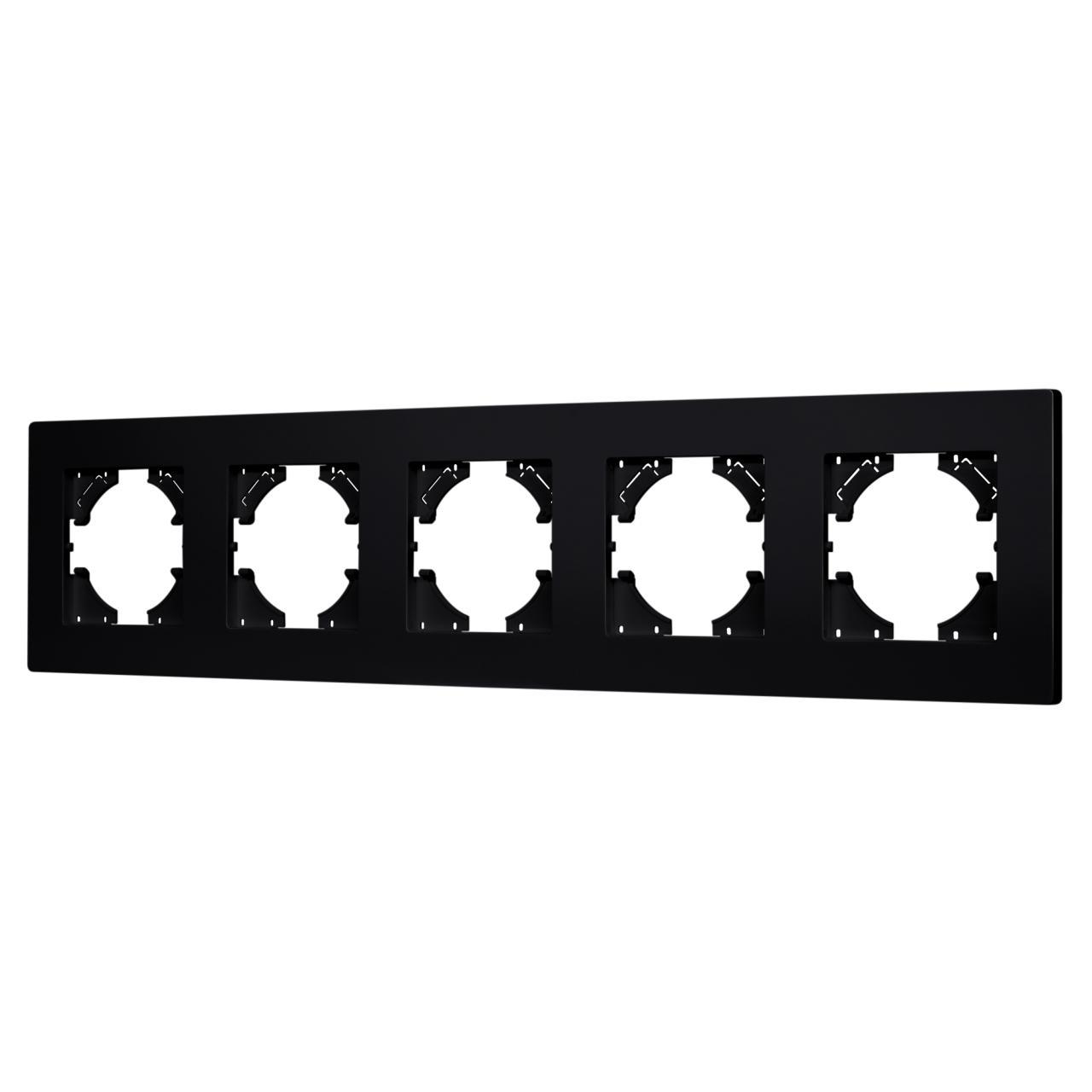 Рамка пластиковая FRM-PERIO-PL-5-BK Arlight 049763