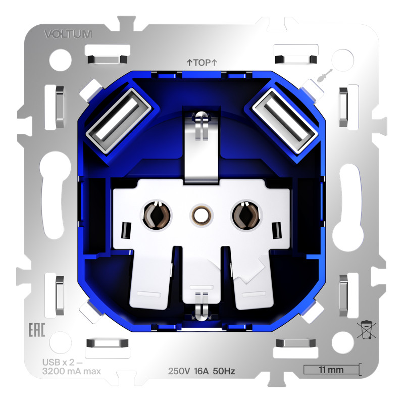 Розетка VOLTUM VLS0404M