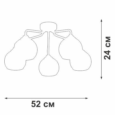 Накладная люстра Vitaluce V3096-9/5PL