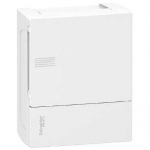 Schneider Electric RESI9 MP (Mini Pragma) Бокс навесной с белой дверью 1 ряд/6 модулей, IP40, IK07, 63А, 2 клеммы, Италия
