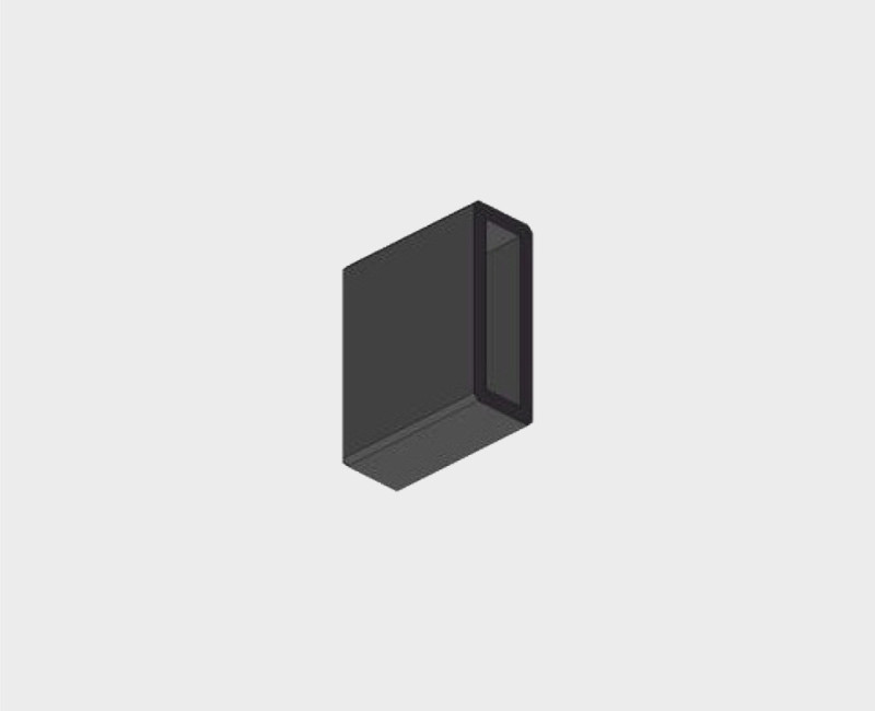 Заглушка ITALLINE IT010-4014 black
