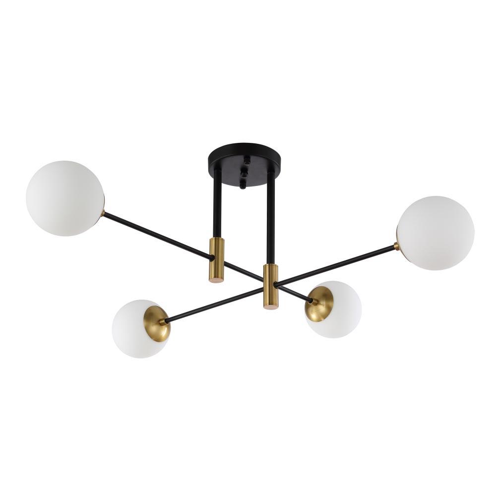 Люстра на штанге Crystal Lux FIDEL PL4 BLACK