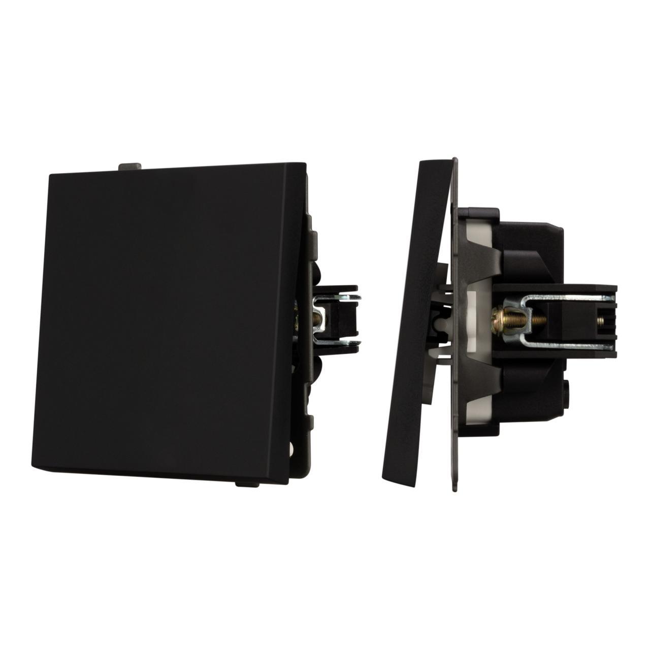 Механизм выключателя одноклавишный непроходной SWT-TENDO-MK01-SFPL-BK (230V, 10A) Arlight 054566