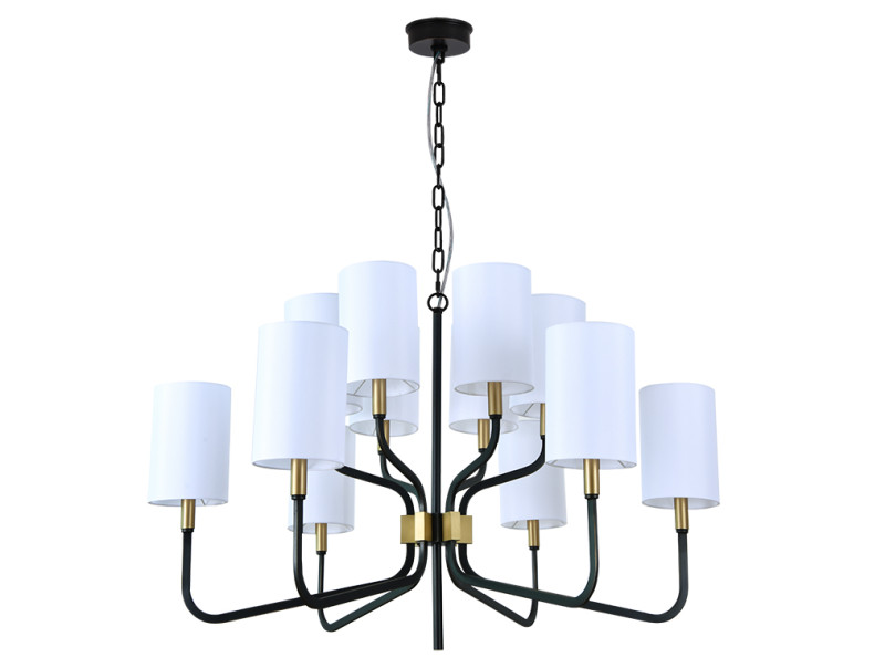Подвесная люстра Newport 35212/C black+brass