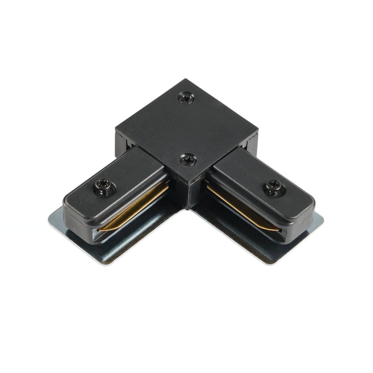 Коннектор угловой для шинопровода накладного MyFar Single MT0101-CL-B