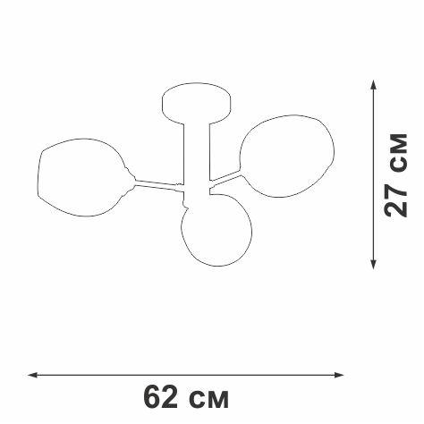 Люстра на штанге Vitaluce V3956-8/3PL