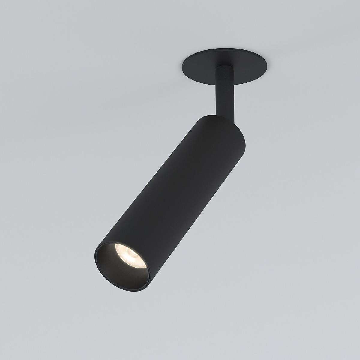 Встраиваемый светодиодный спот Elektrostandard Diffe 25040/Led черный a058226