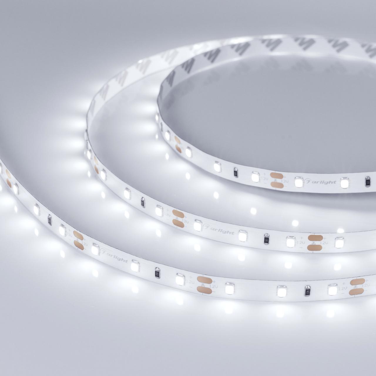 Светодиодная лента Arlight 4,8W/m 60LED/m 2835SMD холодный белый 5M 010522(2)