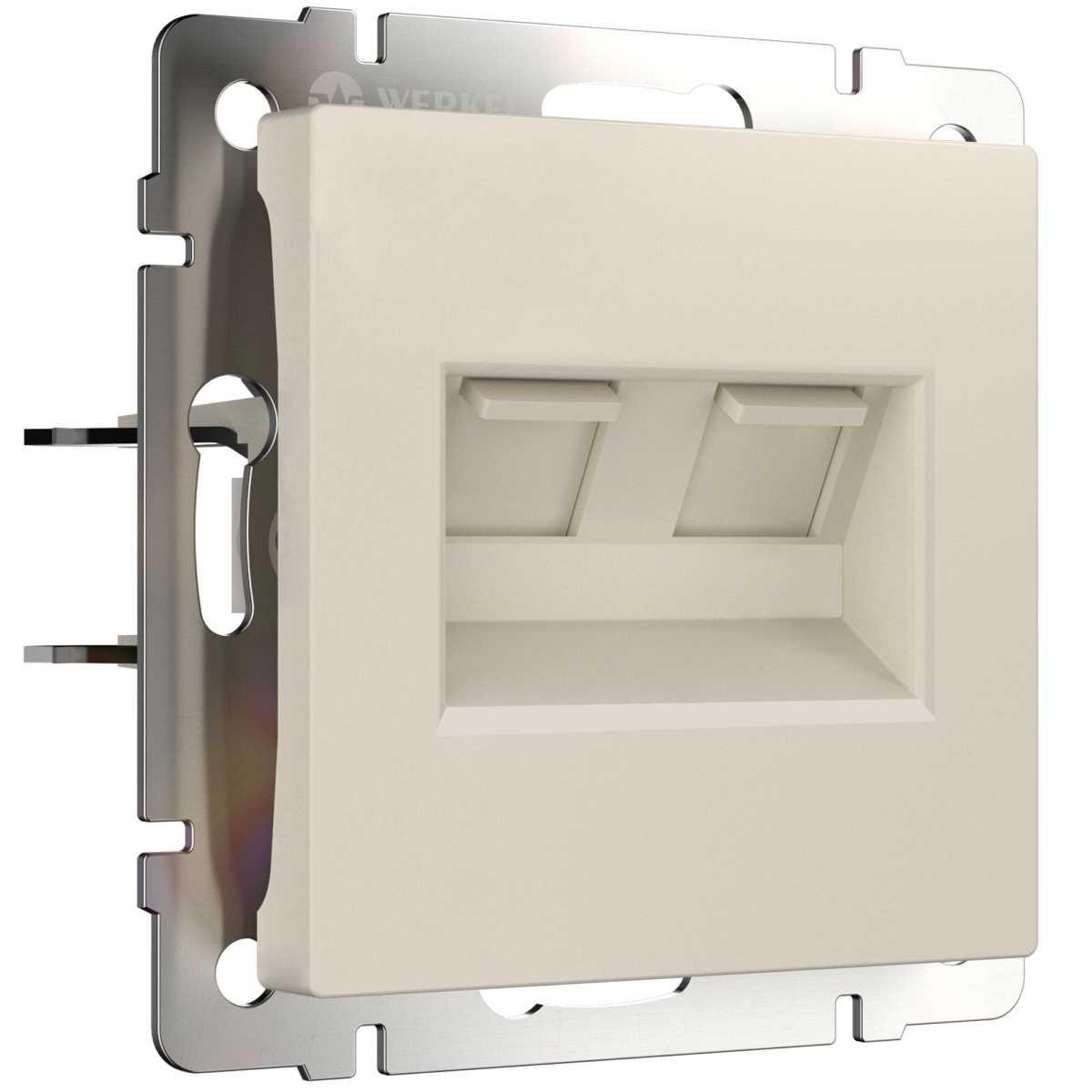 Розетка Werkel Ethernet RJ-45 айвори матовый W1181162 4690389192289