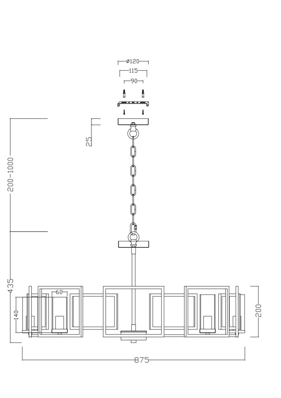 Подвесная люстра Maytoni H009PL-08G
