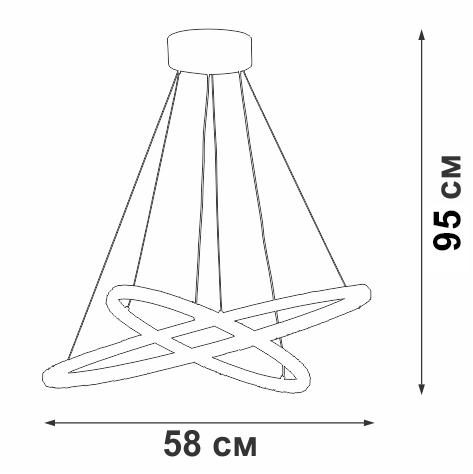 Подвесная люстра Vitaluce V04628-03/2S