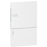 Schneider Electric RESI9 MP (Mini Pragma) Бокс встраеваемый с белой дверью 1 ряд/4 модуля,IP40, IK07, 50А, 2 клеммы, Италия