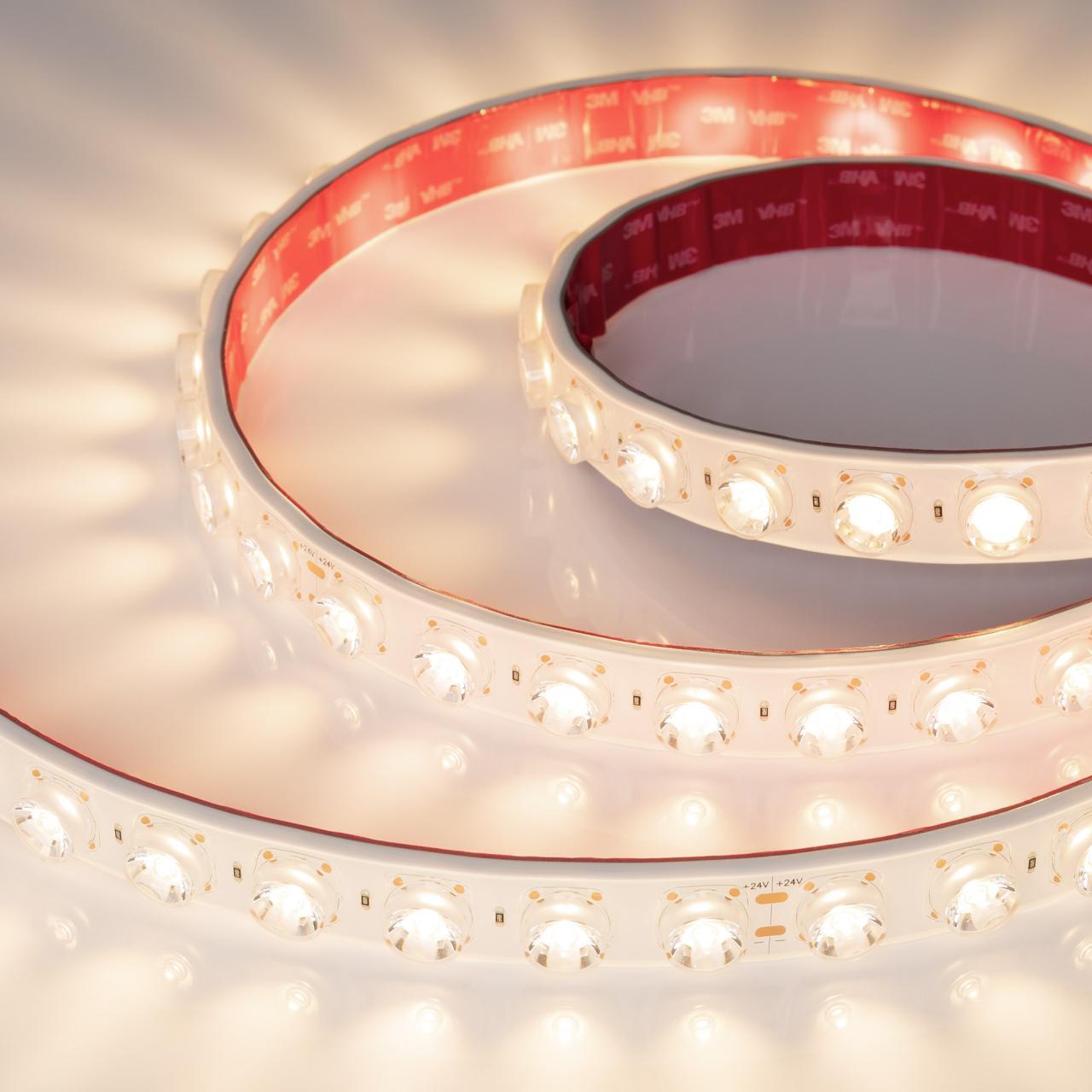 Светодиодная лента герметичная Arlight FLT-PS-A42-23mm 24V Warm3000 (21 W/m, IP67, 15deg, 5m) 049305