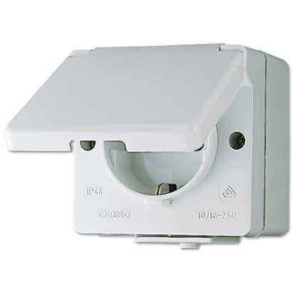 JUNG Штепсельная розетка SCHUKO для накладного монтажа 16A 250V ~ IP44