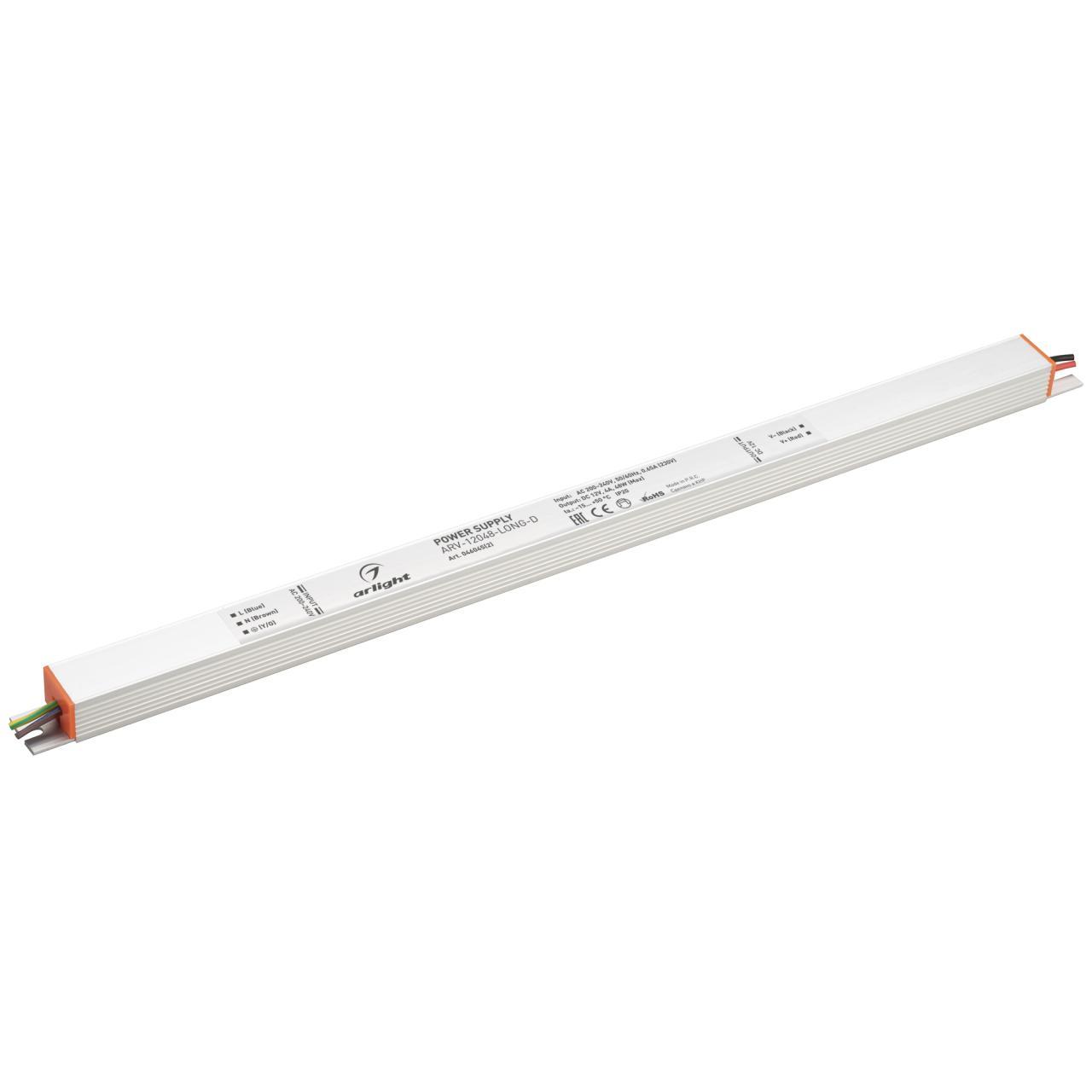 Блок питания Arlight ARV-12048-LONG-D (12V, 4A, 48W) 046045(2)